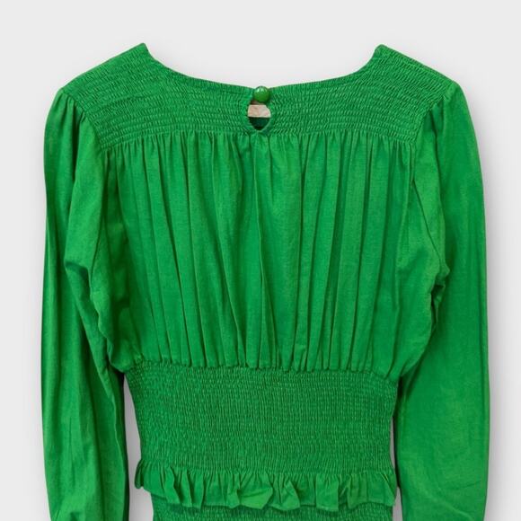 Oríré Gale Smocked Long Sleeve Tiered Maxi Dress Size US/4 - Picture 7 of 14